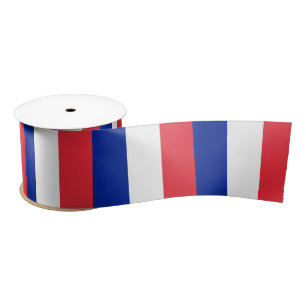 French Flag & France travel, holiday /sports Satin Ribbon