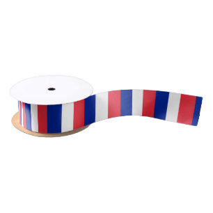 French Flag & France travel, holiday /sports Satin Ribbon