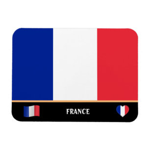 French Flag & French country travel / France Magnet