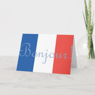 French Flag Greeting Card