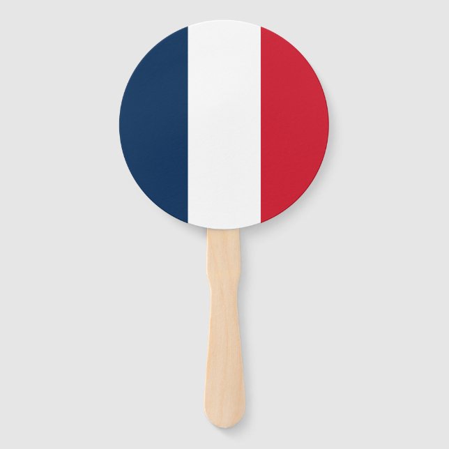 French Flag Hand Fan (Front)