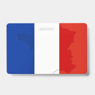 French flag ID badge