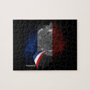French flag jigsaw puzzle