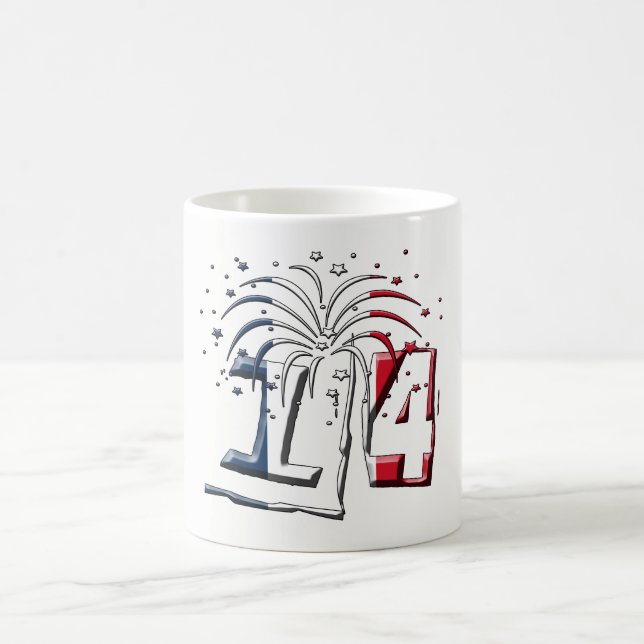 French Flag July 14 Quatorze Juillet Bastille Day Coffee Mug (Center)