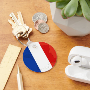 French flag key ring