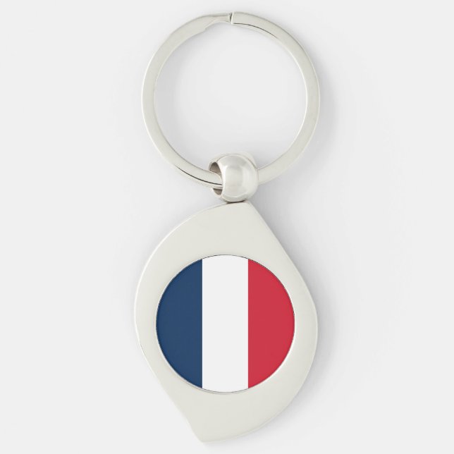 French Flag Key Ring (Front)