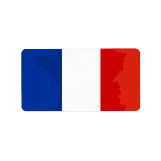 French flag label (Front)