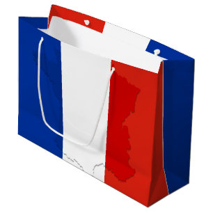 French flag large gift bag
