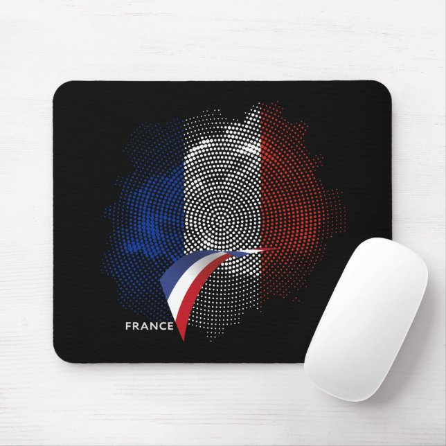 French flag mouse pad (With Mouse)