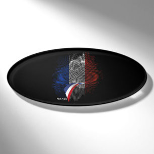 French flag name tag