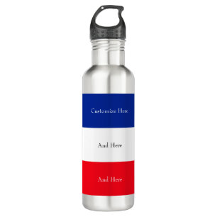 French Flag Patriotic Colours International Travel 710 Ml Water Bottle
