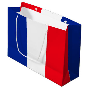 French Flag Patriotic Colours International Travel Large Gift Bag