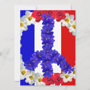 french flag peace sign