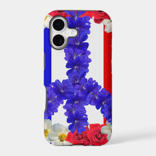 french flag peace sign