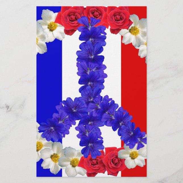 french flag peace sign (Front)