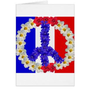 french flag peace sign