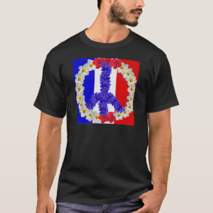 french flag peace sign T-Shirt