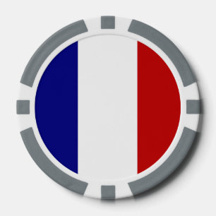 French Flag Poker Chips