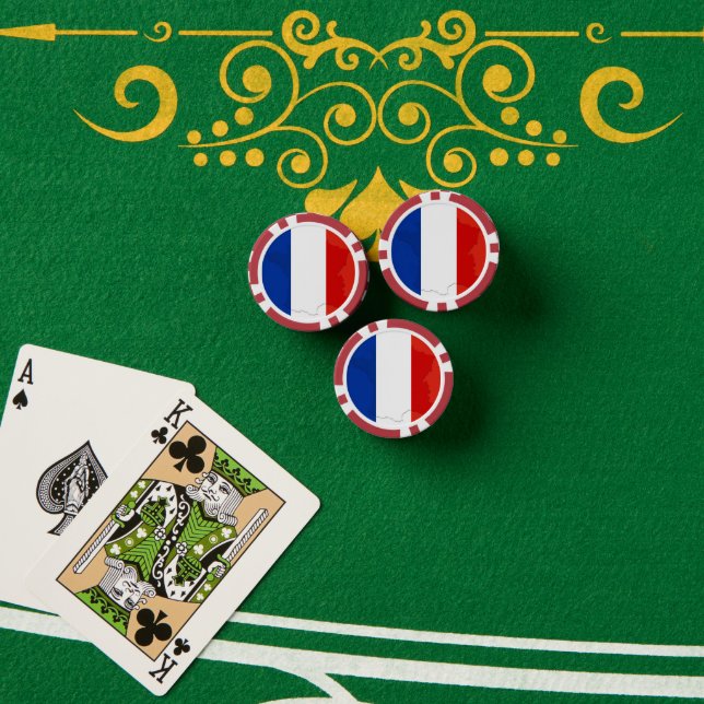 French flag poker chips (Poker Table (Stack))