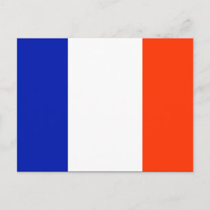 french flag postcard