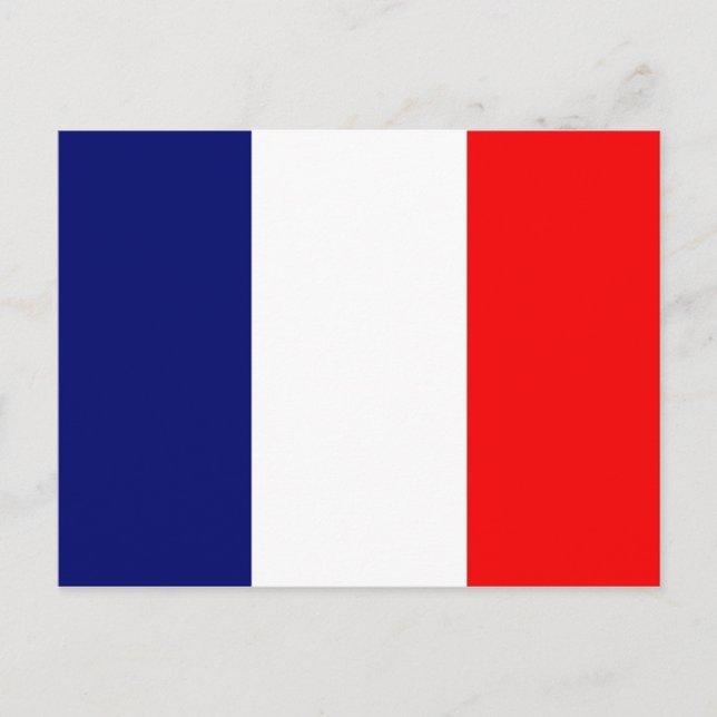 French Flag Postcard (Front)
