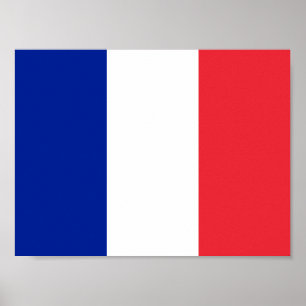 French Flag Poster