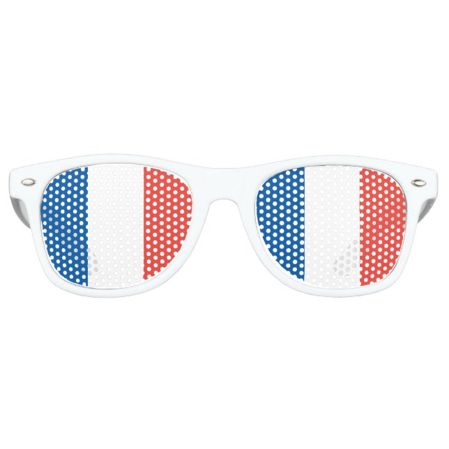 French Flag Retro Sunglasses (Front)