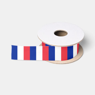 French Flag Ribbon, France holiday /sports Satin Ribbon