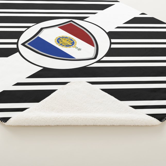 French flag sherpa blanket (3/4)