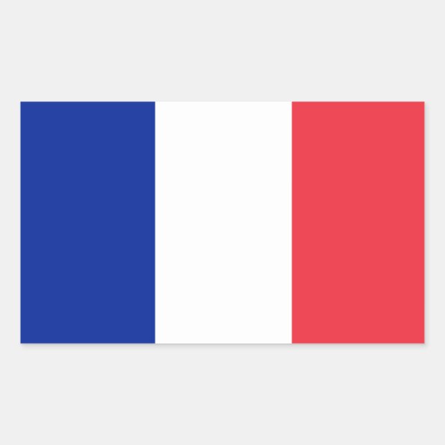 French* Flag Sticker (Front)