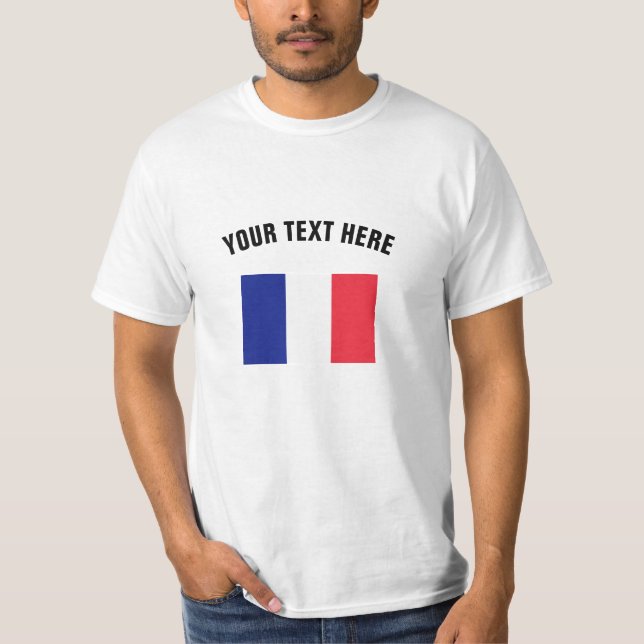 French flag t shirts | Custom France merchandise (Front)