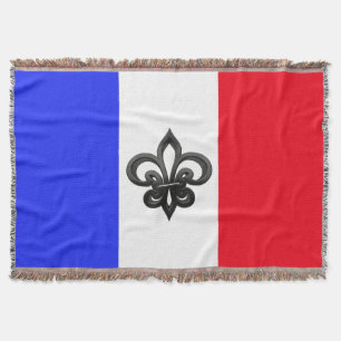 French flag throw blanket