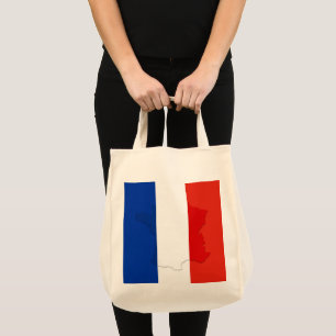French flag tote bag