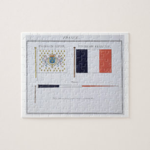 French Flags, from a French book of Flags, c.1819 Jigsaw Puzzle