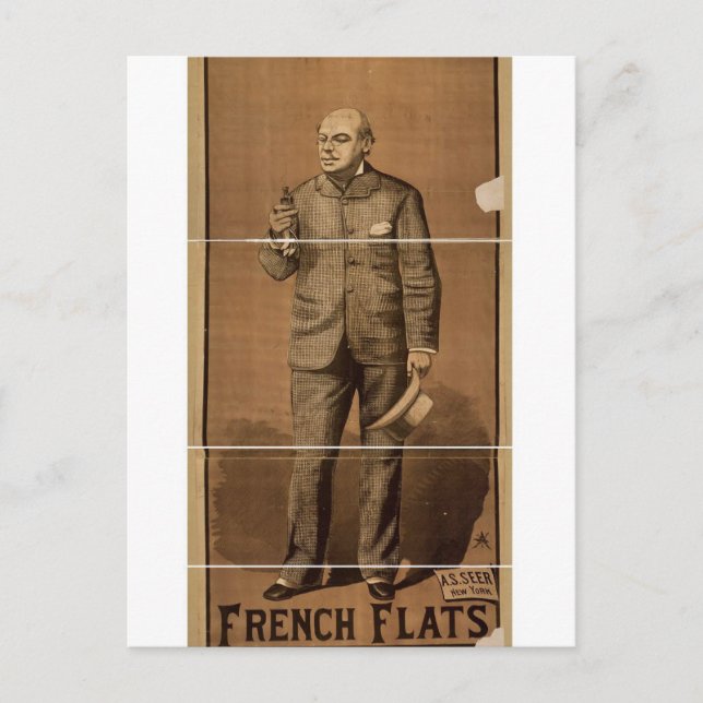 French Flats Vintage Theatre Postcard (Front)