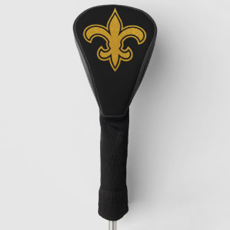 French Fleur De Lis Gold and Black Driver Golf Head Cover
