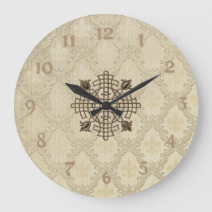 French Fleur De Lis Large Clock