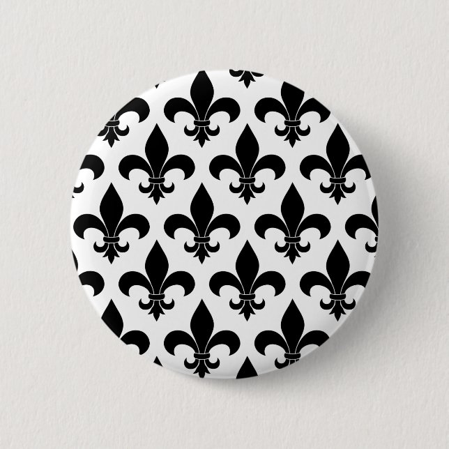 French Fleur de lis Pattern Classic 6 Cm Round Badge (Front)
