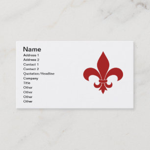 French Fleur de lis Pattern Classic Business Card