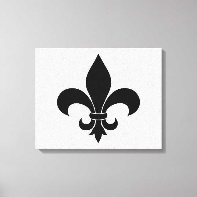 French Fleur de lis Pattern Classic Canvas Print (Front)