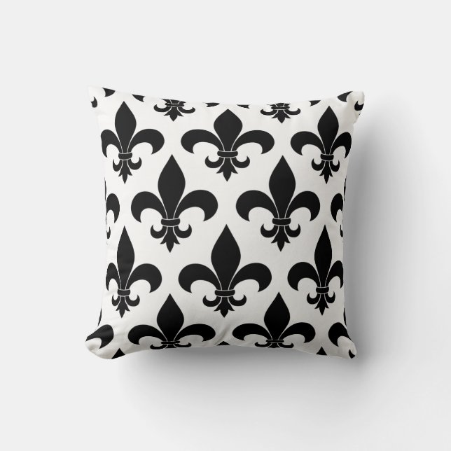 French Fleur de lis Pattern Classic Cushion (Front)