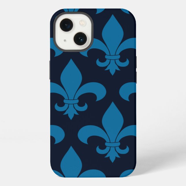 French Fleur de lis Pattern Classic iPhone Case (Back)