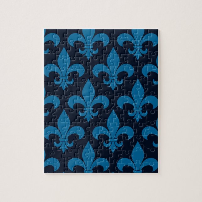 French Fleur de lis Pattern Classic Jigsaw Puzzle (Vertical)