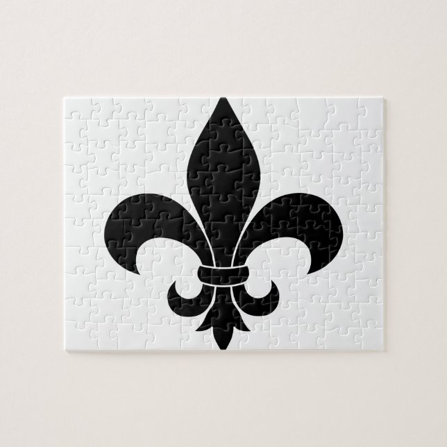 French Fleur de lis Pattern Classic Jigsaw Puzzle (Horizontal)