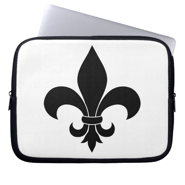 French Fleur de lis Pattern Classic Laptop Sleeve (Front)