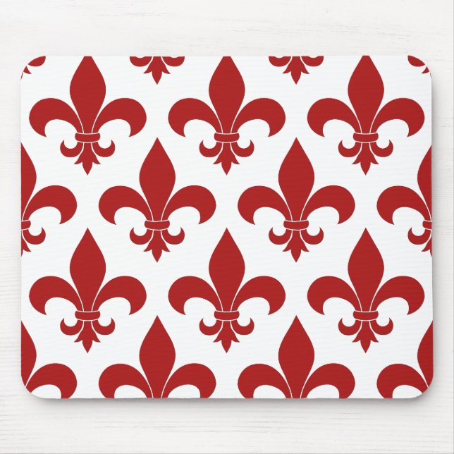 French Fleur de lis Pattern Classic Mouse Pad (Front)