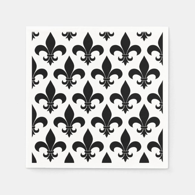 French Fleur de lis Pattern Classic Napkin (Front)