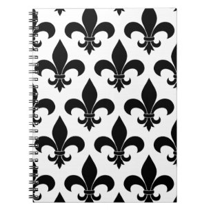 French Fleur de lis Pattern Classic Notebook