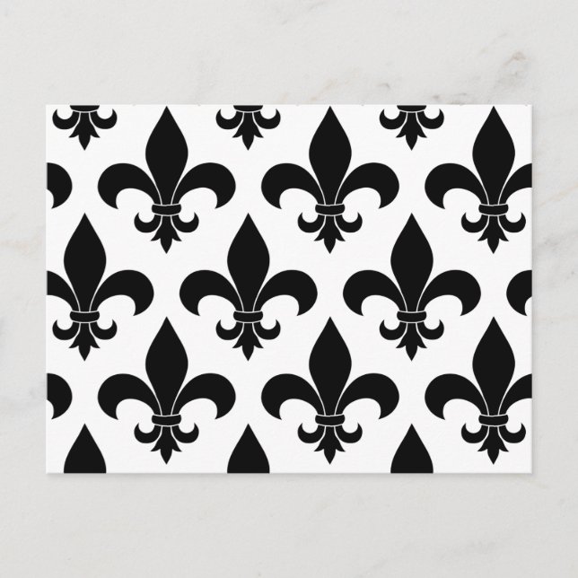 French Fleur de lis Pattern Classic Postcard (Front)