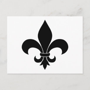 French Fleur de lis Pattern Classic Postcard
